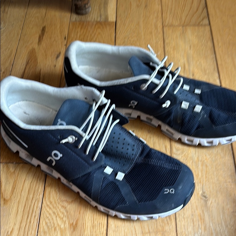 On Running Black and White Athletic Shoes for Performance